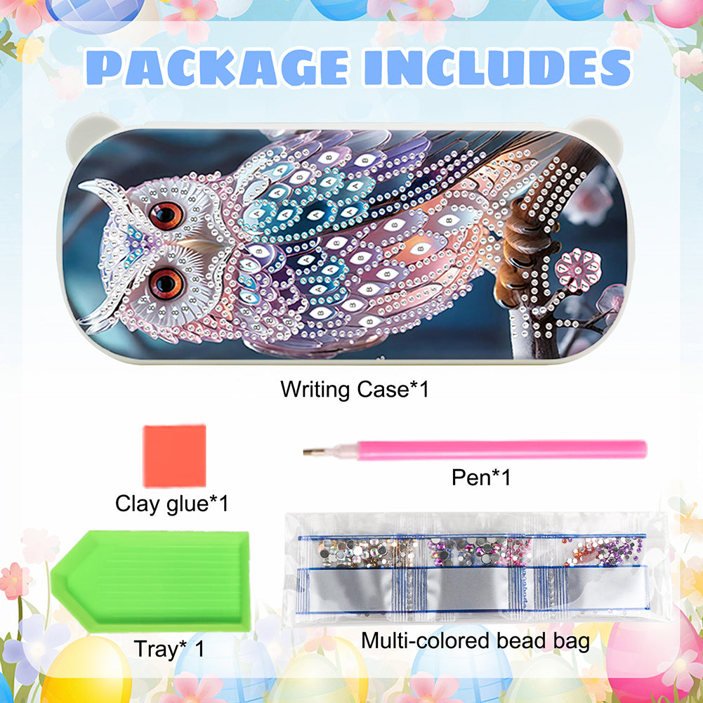 DIY Diamond Painting Pencil Case for Pens Brushes Accessories Travel Pencil Case