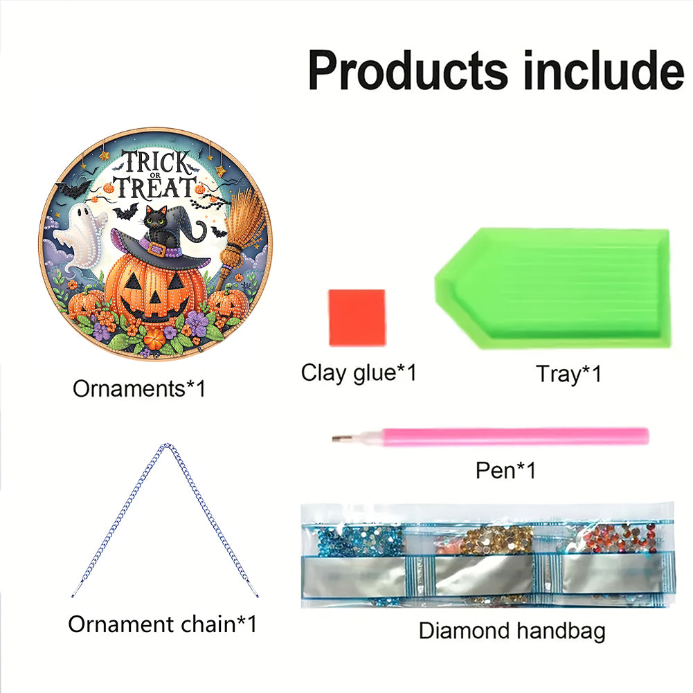 Acrylic 2D Flat DIY Hanging Diamond Art Kits Special Shape Wall Door Decoration