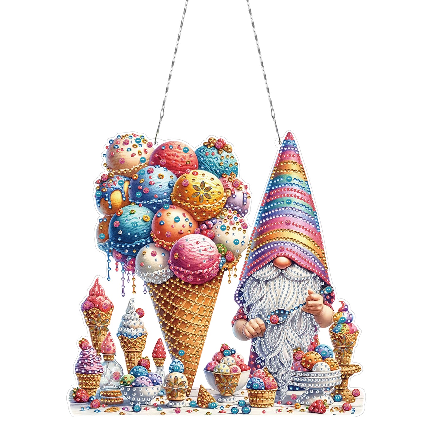 2D Flat DIY Diamond Art Pendant Diamond Painting Set Home Wall Decoration Crafts