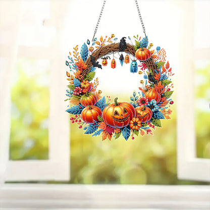 Acrylic 2D Flat DIY Hanging Diamond Art Kits Special Shape Wall Door Decoration