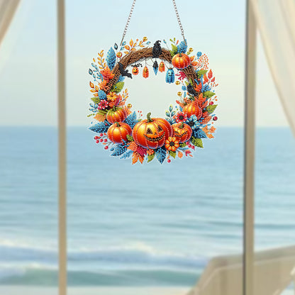 Acrylic 2D Flat DIY Hanging Diamond Art Kits Special Shape Wall Door Decoration