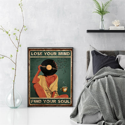 Vintage Poster - Film Woman - 11CT Stamped Cross Stitch 40*53CM