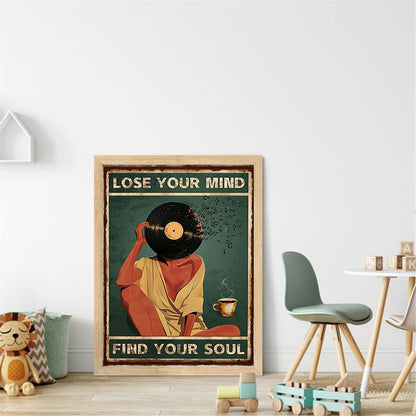 Vintage Poster - Film Woman - 11CT Stamped Cross Stitch 40*53CM