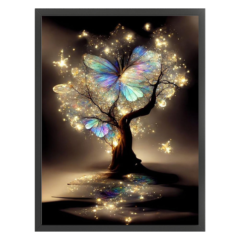 Butterfly Tree Of Life - 11CT Stamped Cross Stitch 40*55CM