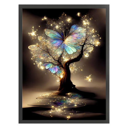 Butterfly Tree Of Life - 11CT Stamped Cross Stitch 40*55CM