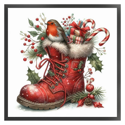 Christmas Boots - 11CT Stamped Cross Stitch 40*40CM