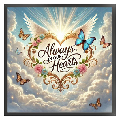 Heart-Shaped Cloud - 11CT Stamped Cross Stitch 40*40CM
