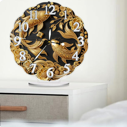 Acrylic Special Shape Flower Bird DIY Crystal Diamond Clock for Adults Beginners