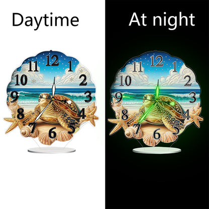 Acrylic Special Shape Flower Bird DIY Crystal Diamond Clock for Adults Beginners