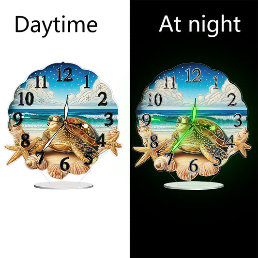 Acrylic Special Shape Flower Bird DIY Crystal Diamond Clock for Adults Beginners