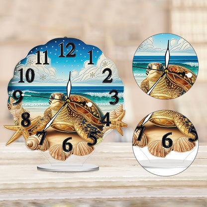 Acrylic Special Shape Flower Bird DIY Crystal Diamond Clock for Adults Beginners