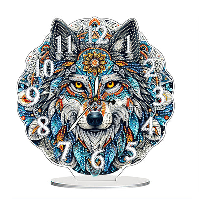 Acrylic Special Shape Flower Bird DIY Crystal Diamond Clock for Adults Beginners