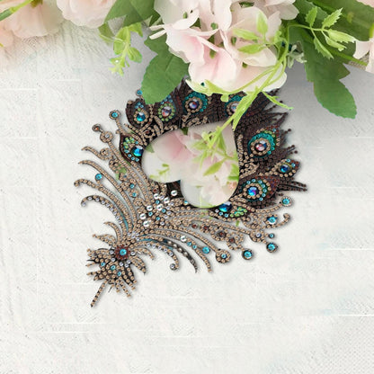 2D Flat DIY Diamond Art Mirror Pendant Diamond Painting Set Wall Door Decoration