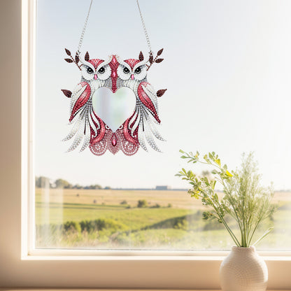 2D Flat DIY Diamond Art Mirror Pendant Diamond Painting Set Wall Door Decoration