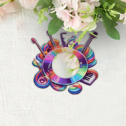 2D Flat DIY Diamond Art Mirror Pendant Diamond Painting Set Wall Door Decoration