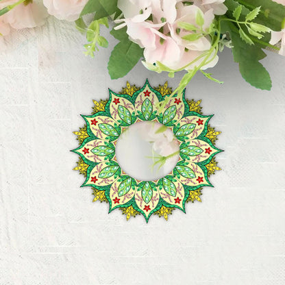 2D Flat DIY Diamond Art Mirror Pendant Diamond Painting Set Wall Door Decoration