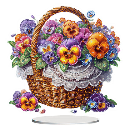 Flower Double Sided Effect DIY Table Top Diamond Painting Ornament Kits Decor