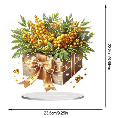 Flower Double Sided Effect DIY Table Top Diamond Painting Ornament Kits Decor