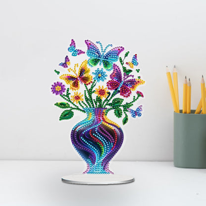 Flower Double Sided Effect DIY Table Top Diamond Painting Ornament Kits Decor