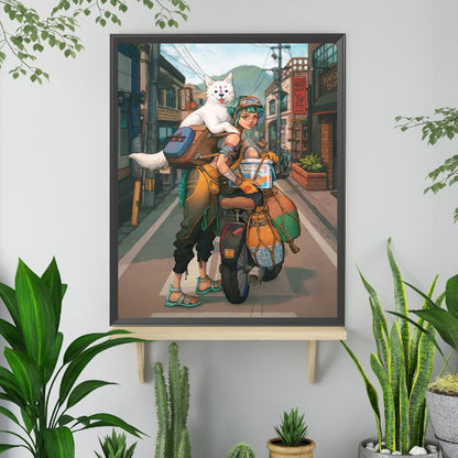Biker - Full Square Drill Diamond Painting 40*50CM