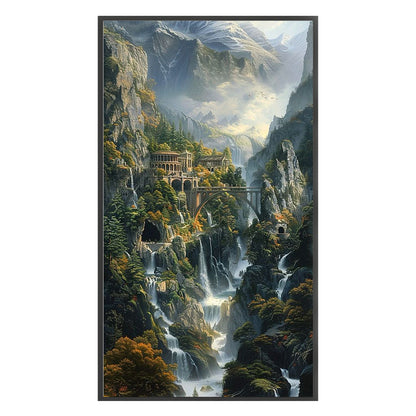 Landscape Castle - 11CT Stamped Cross Stitch 40*70CM