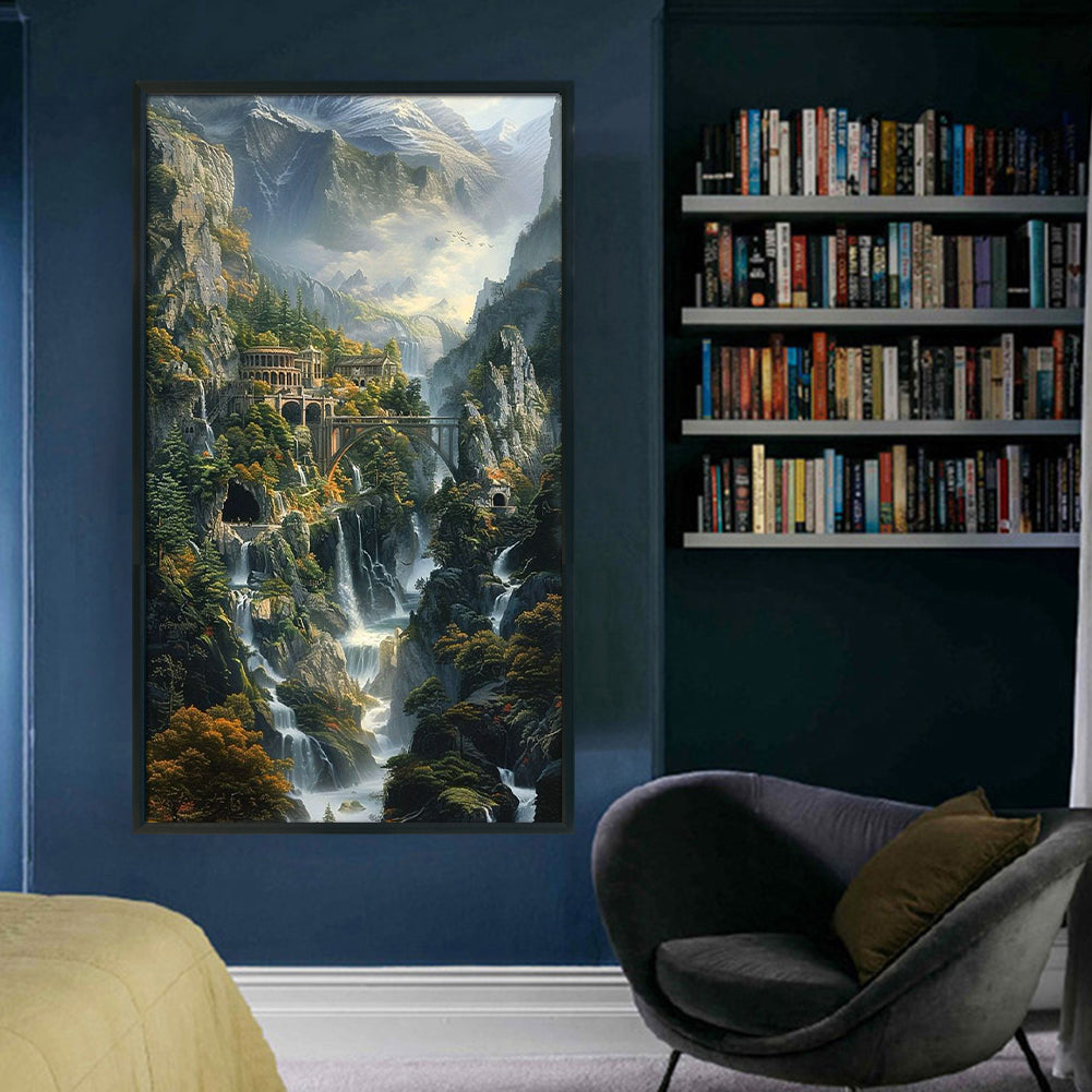 Landscape Castle - 11CT Stamped Cross Stitch 40*70CM