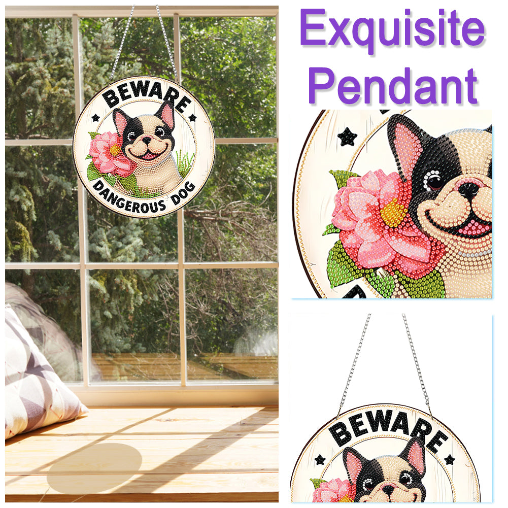 2D Flat Acrylic DIY Hanging Diamond Art Kits Special Shape Wall Door Decoration