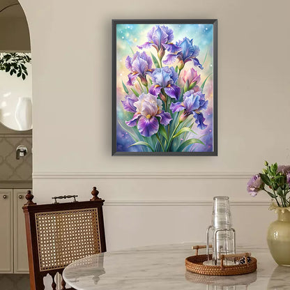 Iris - Full Round Drill Diamond Painting 30*40CM