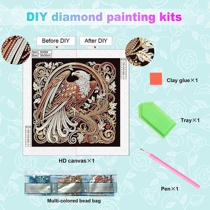 Eagle - Special Shaped Drill Diamond Painting 30*30CM