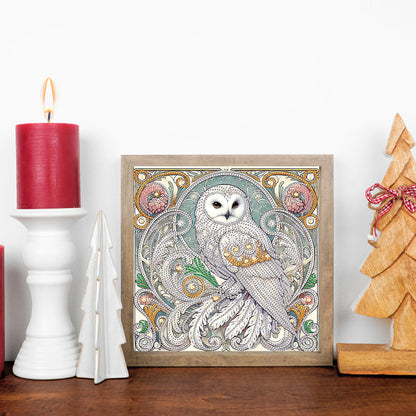 Owl - Special Shaped Drill Diamond Painting 30*30CM