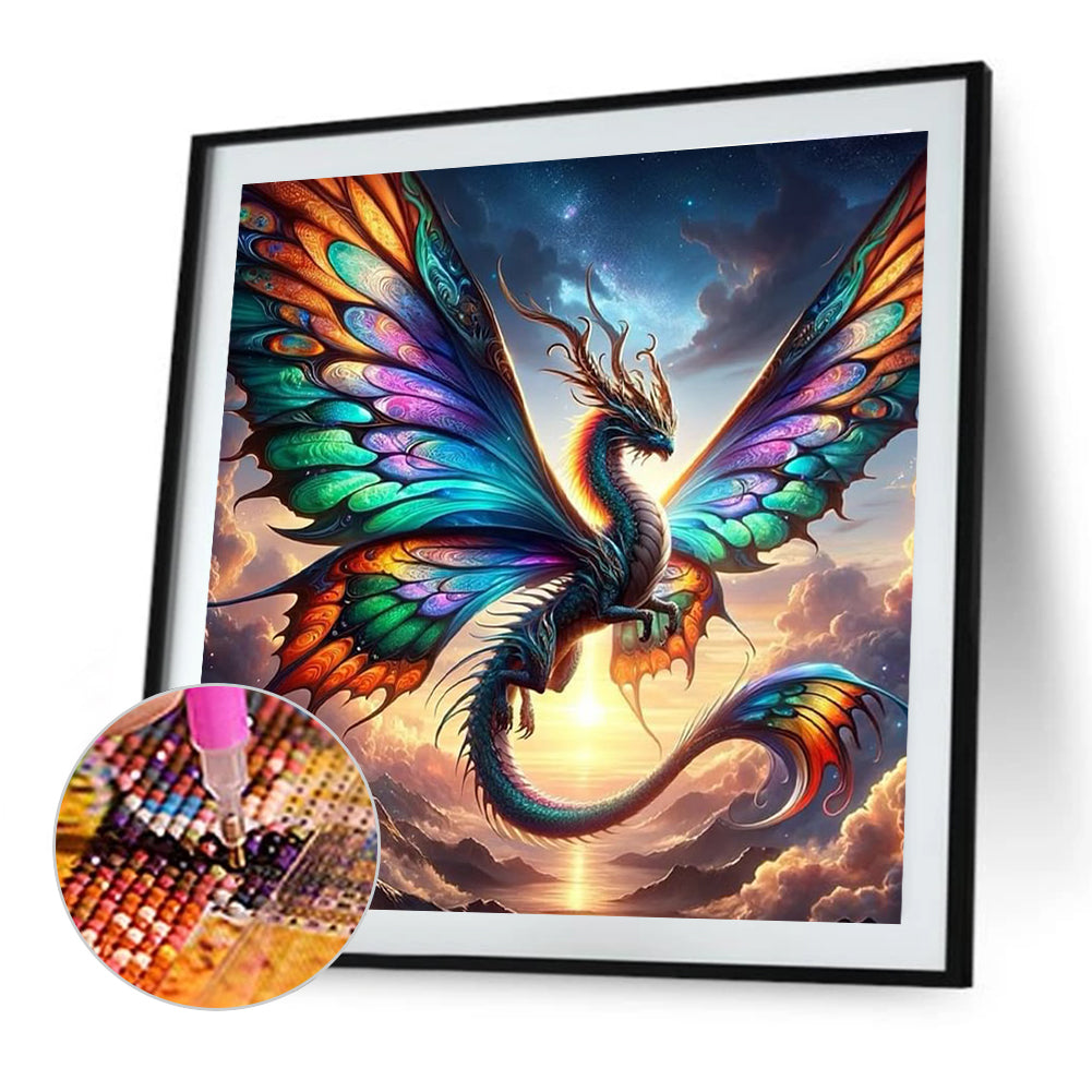 Mythical Beast Pterosaur - Full Round Drill Diamond Painting 40*40CM