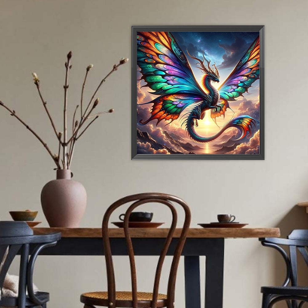 Mythical Beast Pterosaur - Full Round Drill Diamond Painting 40*40CM