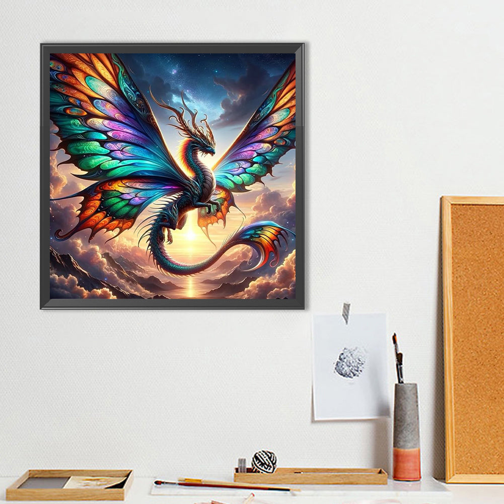 Mythical Beast Pterosaur - Full Round Drill Diamond Painting 40*40CM