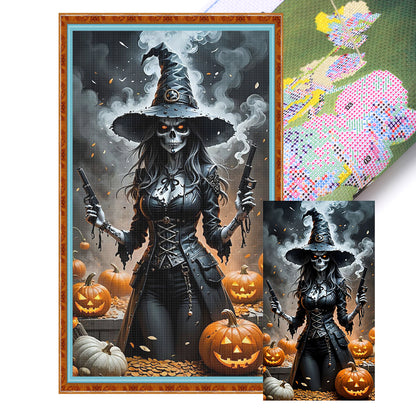 Witch - 11CT Stamped Cross Stitch 40*70CM