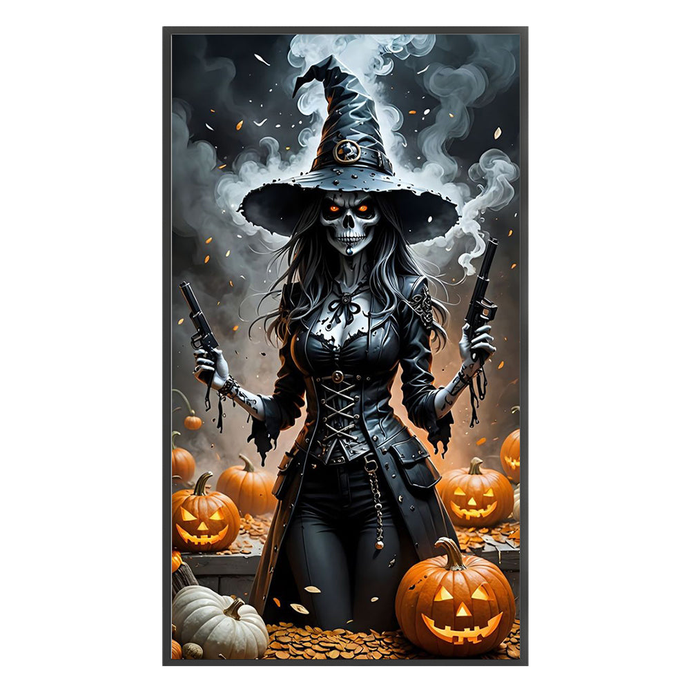 Witch - 11CT Stamped Cross Stitch 40*70CM