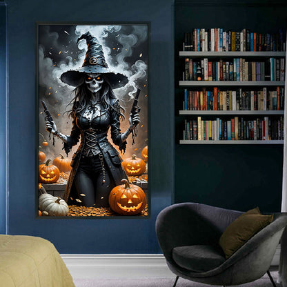 Witch - 11CT Stamped Cross Stitch 40*70CM