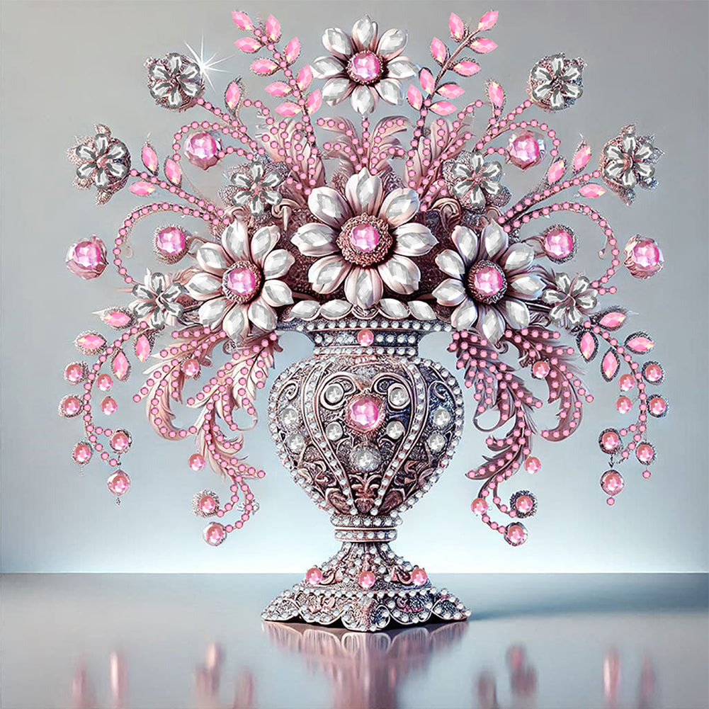 Gem Vase - Special Shaped Drill Diamond Painting 30*30CM