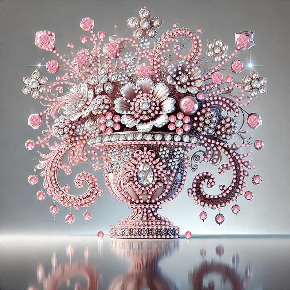 Gem Vase - Special Shaped Drill Diamond Painting 30*30CM