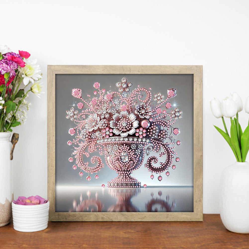 Gem Vase - Special Shaped Drill Diamond Painting 30*30CM