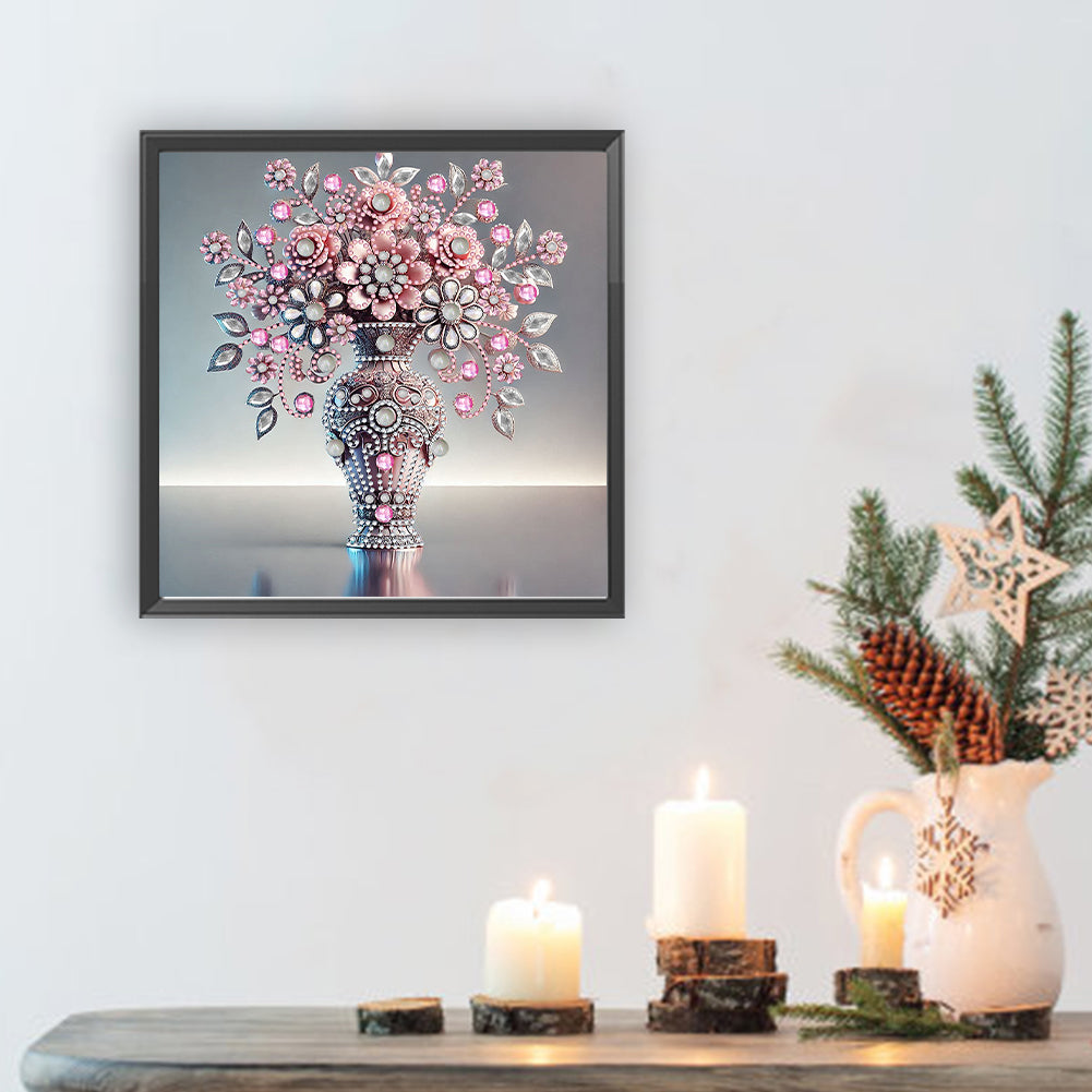 Gem Vase - Special Shaped Drill Diamond Painting 30*30CM