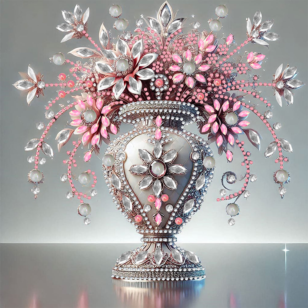 Gem Vase - Special Shaped Drill Diamond Painting 30*30CM