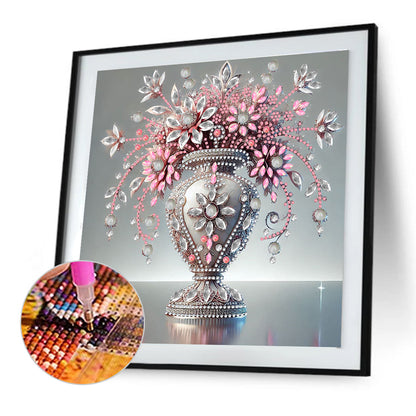 Gem Vase - Special Shaped Drill Diamond Painting 30*30CM