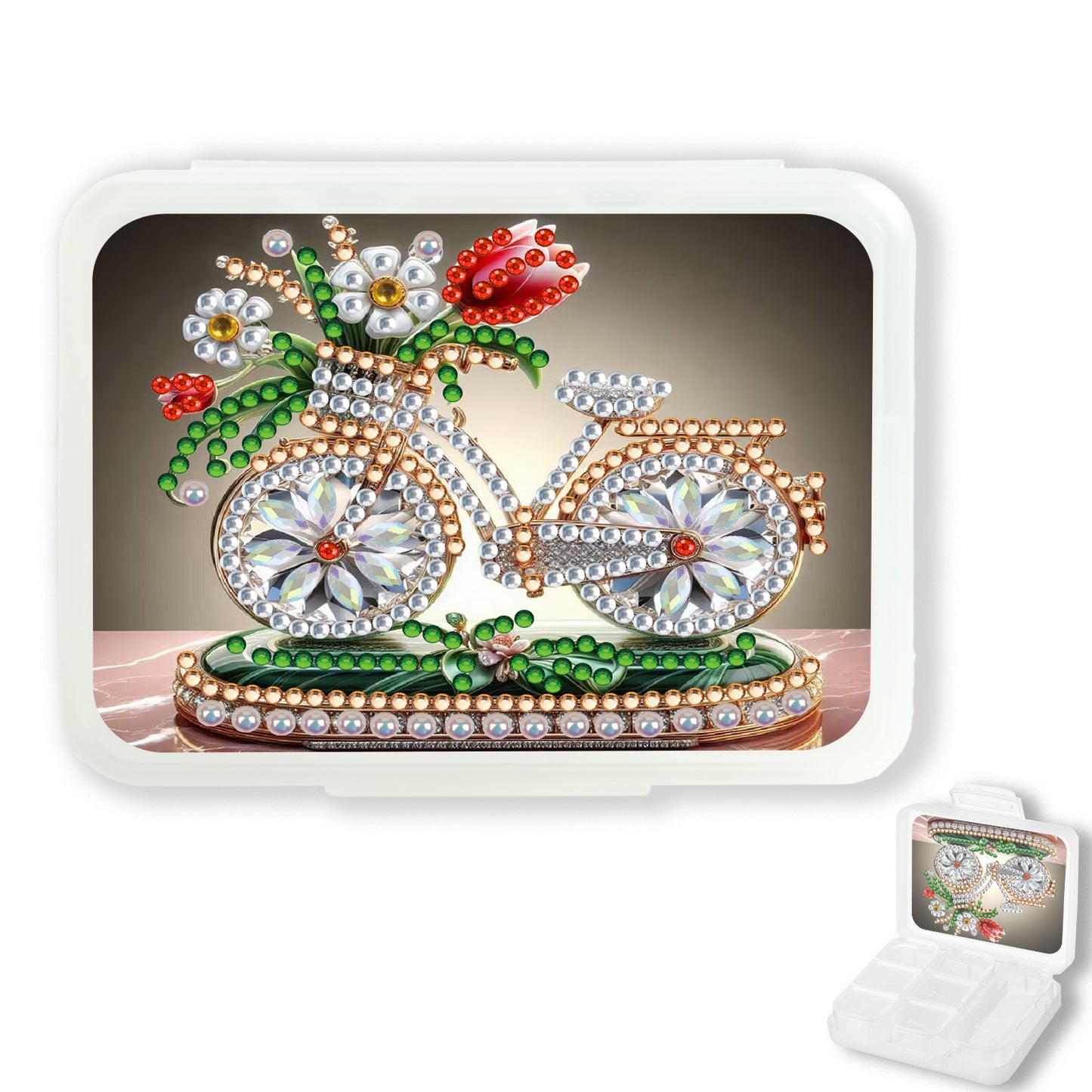Animals Pill Storage Box Diamond Painting Pill Case Pill Dispenser for Art Craft