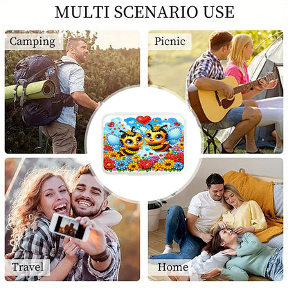 Animals Pill Storage Box Diamond Painting Pill Case Pill Dispenser for Art Craft