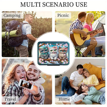 Animals Pill Storage Box Diamond Painting Pill Case Pill Dispenser for Art Craft