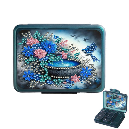 Animals Pill Storage Box Diamond Painting Pill Case Pill Dispenser for Art Craft