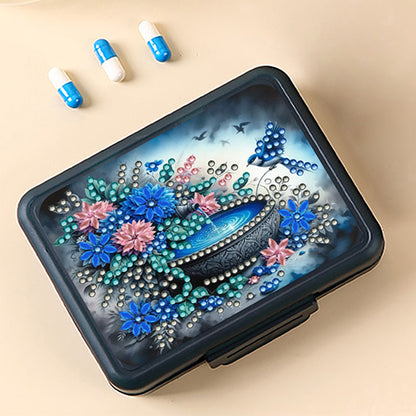 Animals Pill Storage Box Diamond Painting Pill Case Pill Dispenser for Art Craft