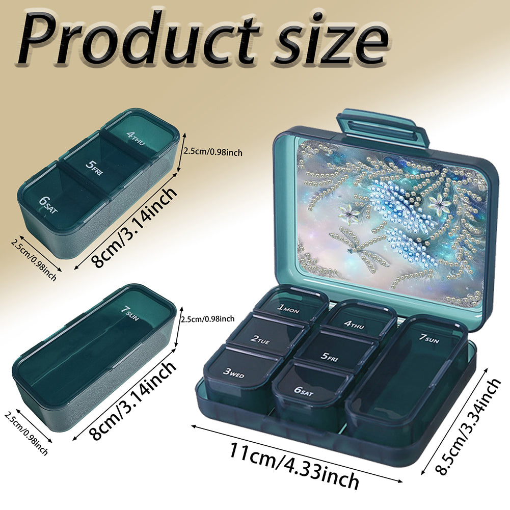 Animals Pill Storage Box Diamond Painting Pill Case Pill Dispenser for Art Craft