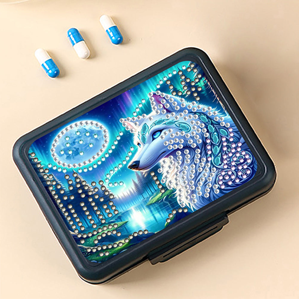 Animals Pill Storage Box Diamond Painting Pill Case Pill Dispenser for Art Craft