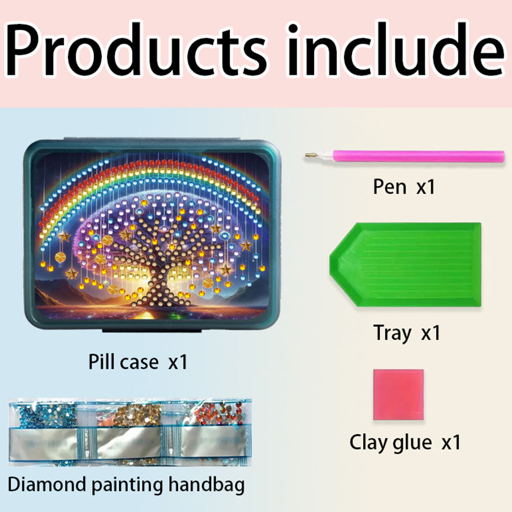 Animals Pill Storage Box Diamond Painting Pill Case Pill Dispenser for Art Craft